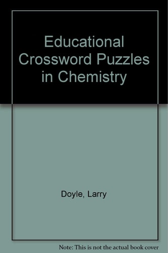 Educational Crossword Puzzles in Chemistry