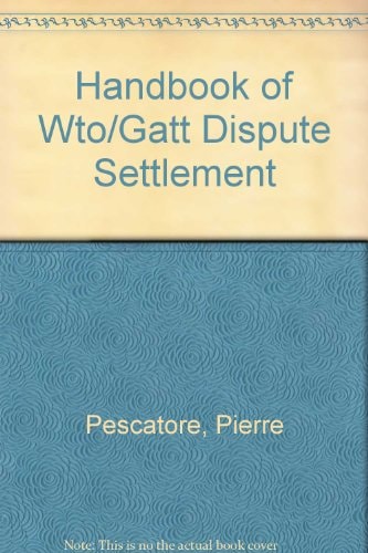 Handbook of GATT Dispute Settlement