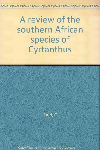 A Review of the Southern African Species of Cyrtanthus