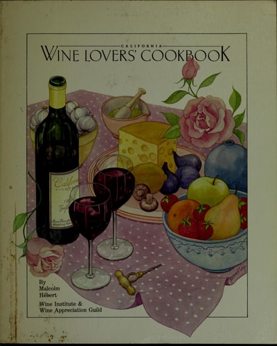 California wine lovers' cookbook