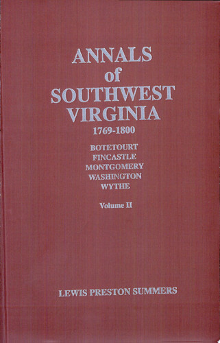 Annals of Southwest Virginia, 1769-1800