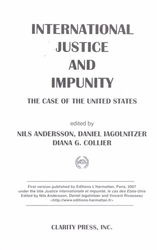 International Justice and Impunity The Case Against the United States