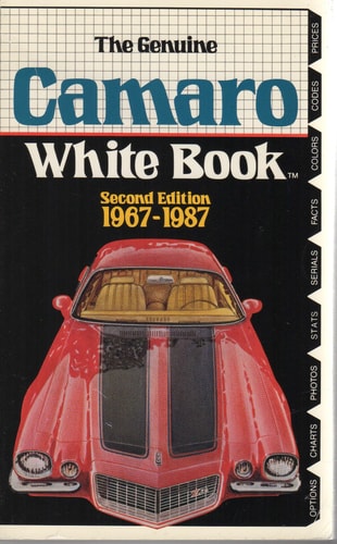 The Genuine Camaro White Book, 1967-1985
