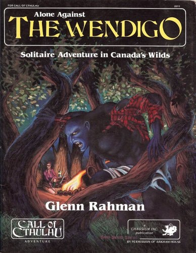 Alone Against the Wendigo Solitaire Adventure in Canada's Wilds