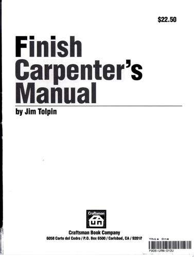 Finish Carpenter's Manual