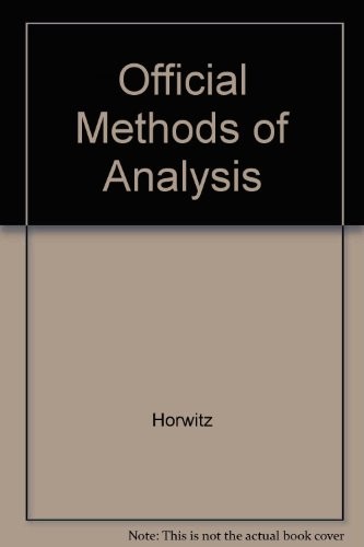Official Methods of Analysis