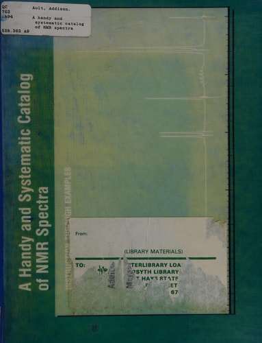 Handy and Systematic Catalog of Nmr Spectra: Instruction Through Examples