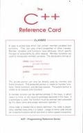 C++ Reference Card