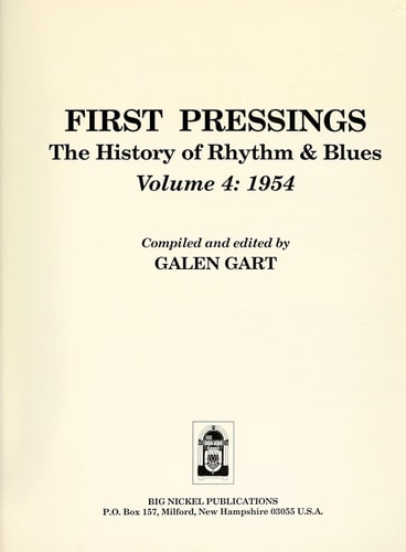 First Pressings; The History of Rhythm & Blues, Vol. 4 : 1954