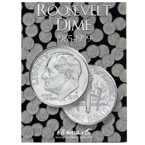 He Harris by Whitman Coin Folder: Roosevelt Dimes #2: 1965-1999