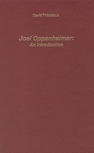 Joel Oppenheimer: An Introduction (Studies in English and American Literature, Linguistics and Culture 4)