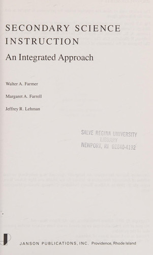 Secondary Science Instruction An Integrated Approach