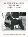 Giant Schnauzer Champions, 1952-1987