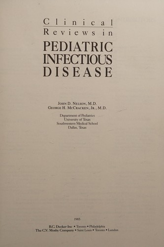 Clinical Reviews in Paediatric Infectious Disease