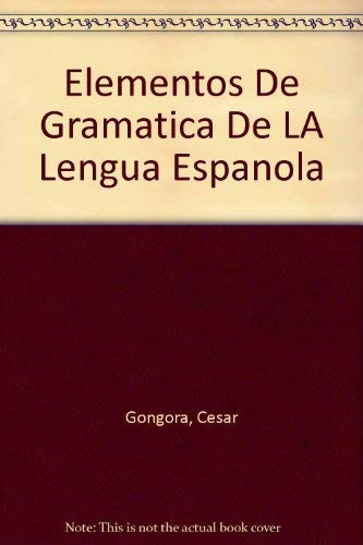 Elementos de gramática de la lengua española