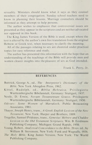 Sex and the Bible