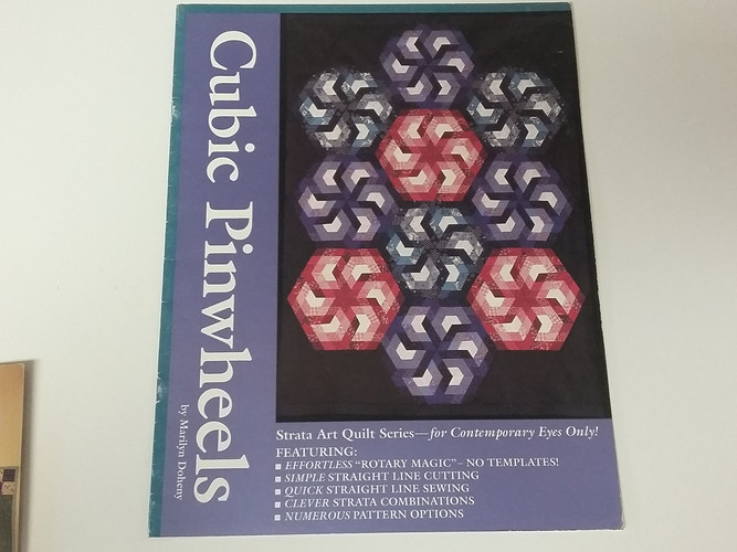 Cubic Pinwheels Strata Art Quilt