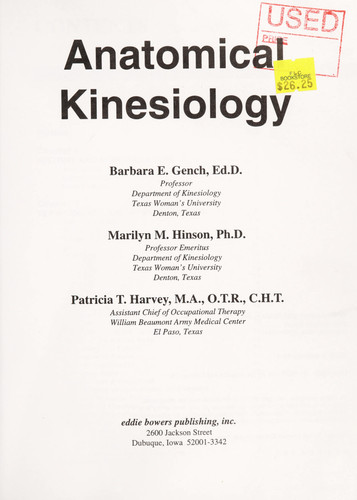 Anatomical Kinesiology