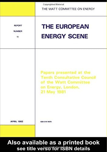 The European Energy Scene Watt Committee Report 11