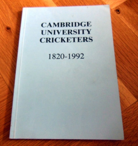 Cambridge University Cricketers 1820-1992