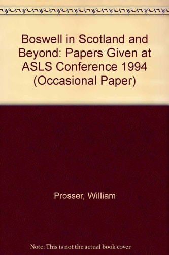 Boswell in Scotland and Beyond