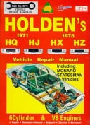 Holden HQ, HJ, HX, HZ, 1971-1978 Vehicle Repair Manual