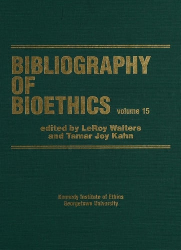 Edition published by Georgetown University, Kennedy Institute of Ethics