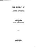 The family of Abner Ponder