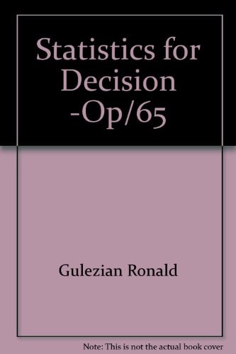 Statistics for Decision -Op/65