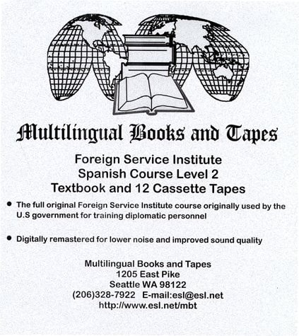 Spanish Programmatic Cassette Course (Multilingual Books Intensive Cassette Series) Vol.2