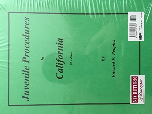 Juvenile Procedures in California