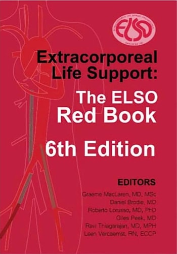 Extracorporeal Life Support The ELSO Red Book