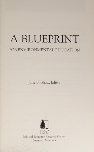 A Blueprint for Environmental Education