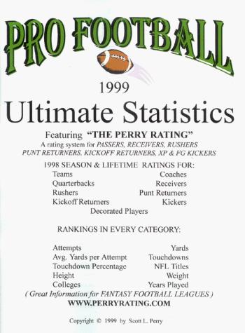 1999 Pro Football Ultimate Statistics