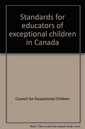 Standards for Educators of Exceptional Children in Canada