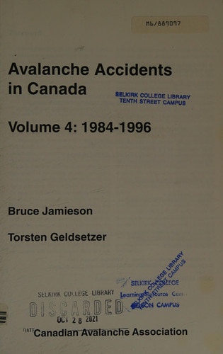 Avalanche Accidents in Canada