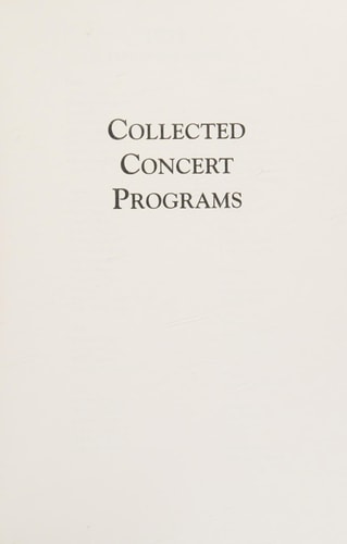 Marlboro Music: Special concerts, tours, and recordings