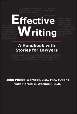 Effective Writing A Handbook with Stories for Lawyers