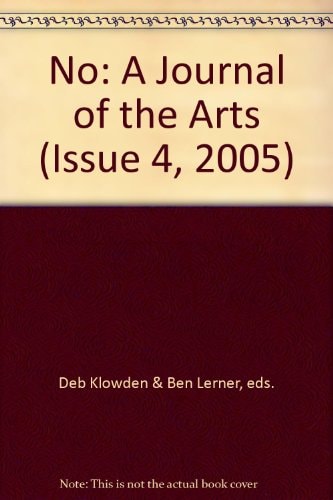 No A Journal of the Arts