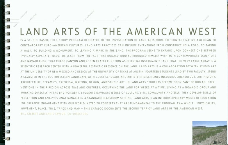 Land Arts of the American West