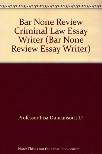 Criminal Law Essay Writer
