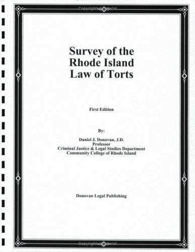 Survey of the Rode Island Law of Torts