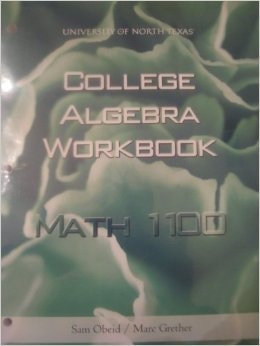 Math 1100 College Algebra Workbook