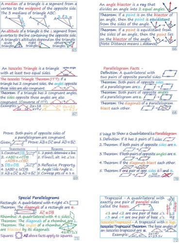 Geometry Flash Cards by Tutor in a Book