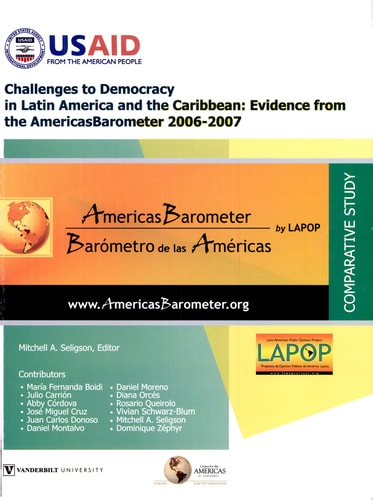 Challenges to Democracy in Latin America and the Caribbean Evidence from the AmericasBarometer 2006-2007