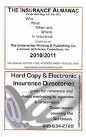 The Insurance Almanac 2010/ 2011: Who What When and Where in Insurance; An Annual of Insurance Facts