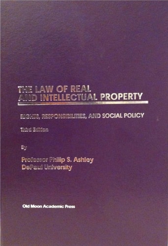 The Law of Real and Intellectual Property