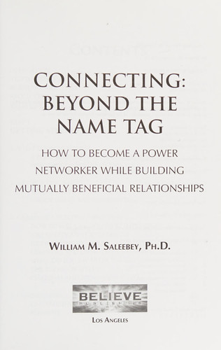 Connecting: Beyond the Name Tag