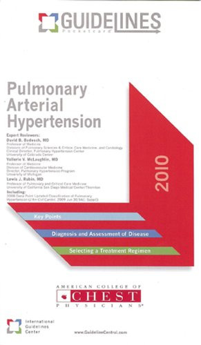 Pulmonary Arterial Hypertension Guidelines Pocketcard