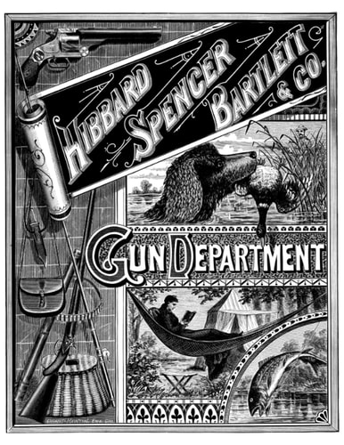 Hibbard Spencer Bartlett and Co Gun Department 1884 Sporting Goods Catalog Featuring Colt, Winchester, Smith and Wesson, Fishing, Hunting, Trapshooting and More